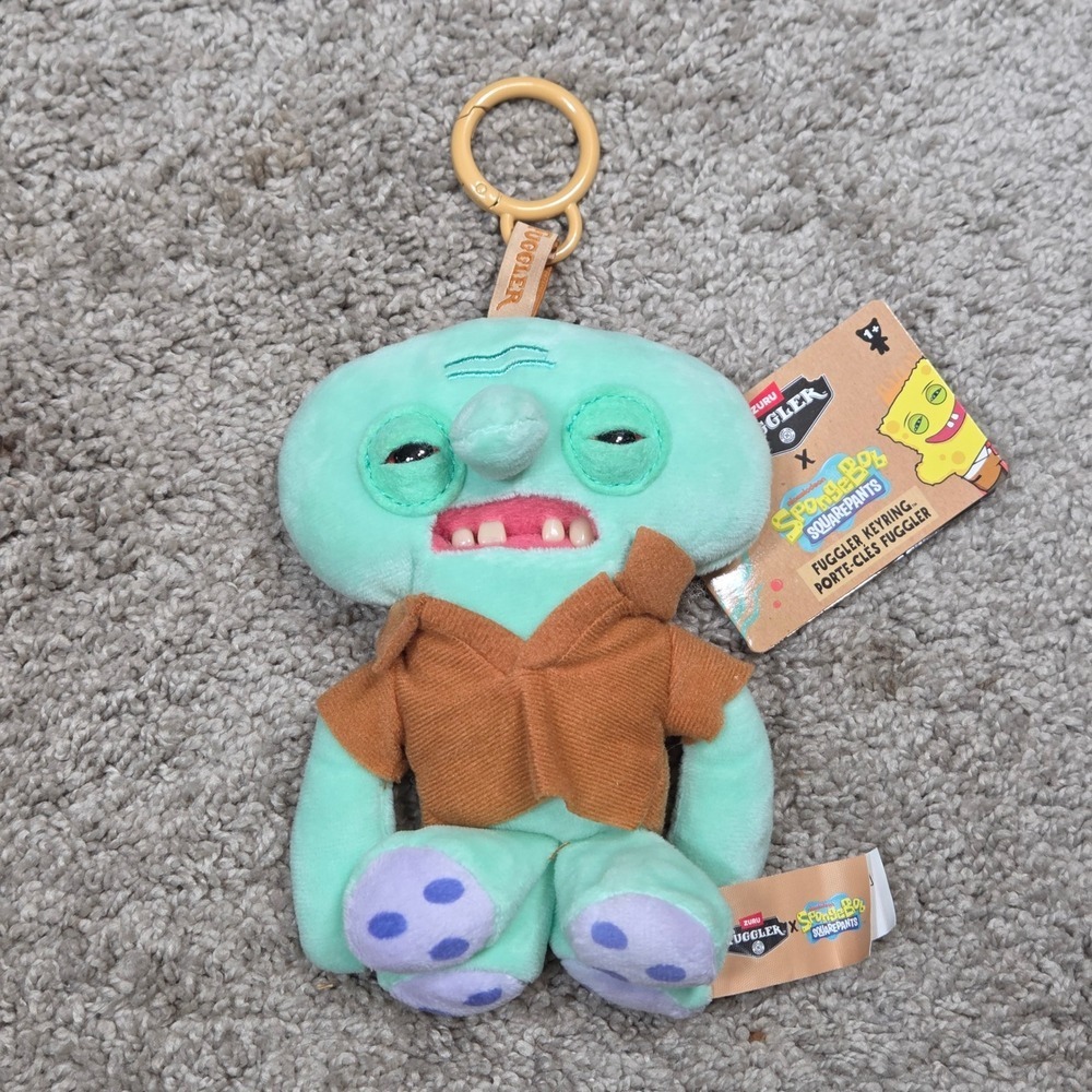 ZURU Fuggler Spongebob‎ Squarepants Squidward Keychain Plush Toy